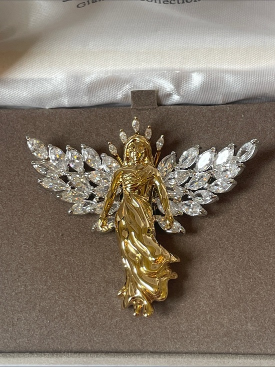 Nolan Miller Jewelry - Nolan Miller Angel Brooch Glamour Collection My Inspirational Angel Crystal